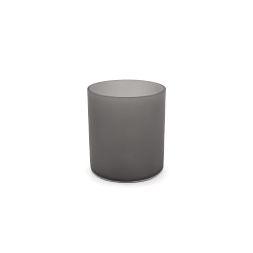 Nassau Cylinder Wastebasket, 6.5 Quart, Smoke